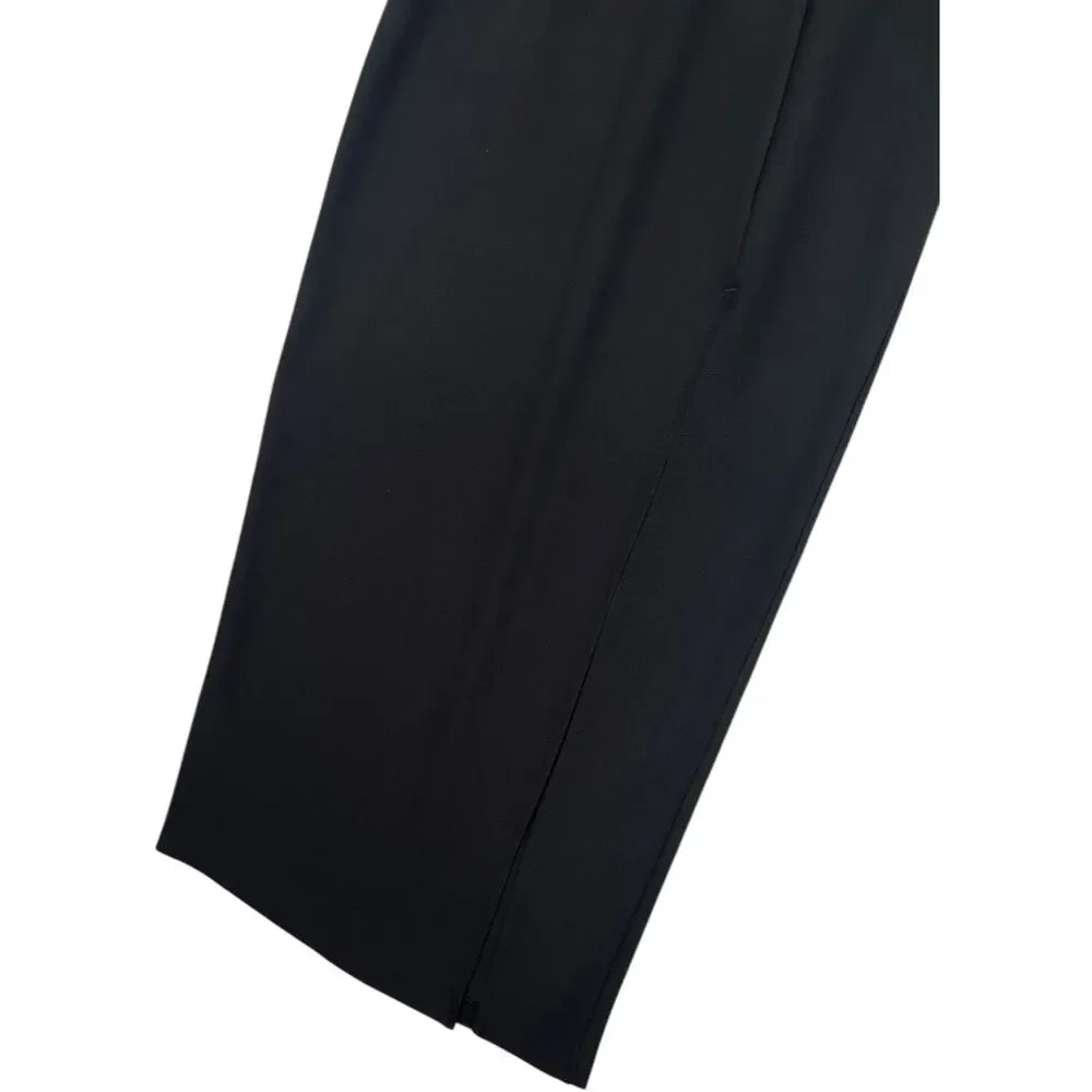 Abercrombie And Fitch Dress Womens Small Black Halter Knit Maxi Evening Formal
